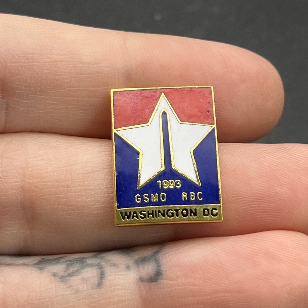 Washington DC 1993 GSMO RBC Lapel Hat Pin
